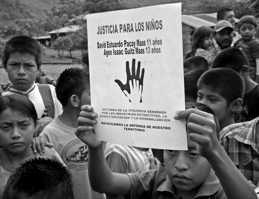 In August of 2013, the community was attacked and two children were killed in retribution for human rights complaints filed by the community.